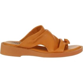 Resim Bueno Shoes Turuncu Deri Kadın Düz Terlik 01WY2910 01WY2910 