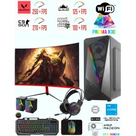 Resim Ramtech Prizma X30 I5 4570 / 16GB Ram / Rx 550 4gb / 1tb Nvme M2 SSD 23.6 Curved Oyuncu Masaüstü Bilgisayarı 