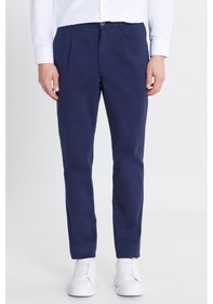 Resim AC&Co / Altınyıldız Classics Erkek Lacı Pamuklu Slim Fit Dar Kesim Yan Cepli Casual Esnek Pantolon Lacı 