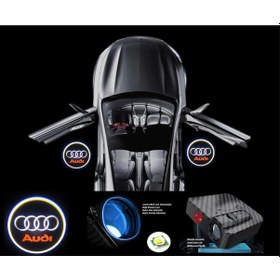 Resim Audi Kapı Altı Logo Lamba Pilli Sensörlü Kolay Montaj 