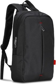 Resim PR-R140 Roma Serisi Su Geçirmez Kumaş 13-14" Siyah Notebook Sırt Çantası 