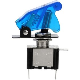 Resim Sarı Geçiş Anahtarı 1 Adet 12v 20a Koruyucu Kapaklı İç Parçalar Kapak Led Işık Led Anahtarı Evrensel Kontrol Açık/kapalı Spst Geçiş Rocker Anahtarı 