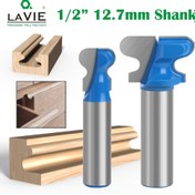 Resim 1 adet LAVIE Endüstriyel Sınıf 1/2 İnç Çift Parmak Saplı Freze Ucu, Metal Ağaç İşleme Freze Kesici Takımı, Manuel Çalıştırma, Elektrik veya Pil Gerektirmez 