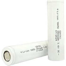 Resim Sertec 18650 3.7v 3500 Mah 3c Li-ıon Şarjlı Pil 