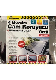 Resim Araç Buzlanma Önleyici Örtü Branda Buz Kar Güneş Koruyucu (156CM. 