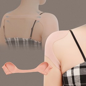 Resim Unisex Silikon Görünmez Omuz Pedleri, Çıkarılabilir, Yıkanabilir, Tekrar Kullanılabilir, Omuz Desteği, Beyaz, Elde Yıkanabilir/Kuru Temizleme Güvenlidir 