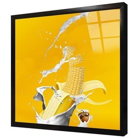 Resim Muz Mısır Meşe Palamudu Manipülasyon Çerçeveli Cam Tablo-173694 