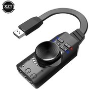 Resim 7.1 Kanal Harici Usb Bilgisayar Oyunu Ses Kartı Pubg Oyun İçin 