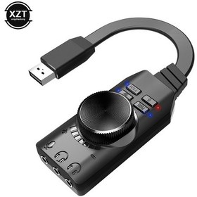 Resim 7.1 Kanal Harici Usb Bilgisayar Oyunu Ses Kartı Pubg Oyun İçin 