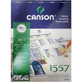 Resim 1557 Resim ve Çizim Blok 180GR A3 20YP Üstten Spiralli Resim Defteri 
