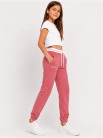 Resim Mışıl Kids Mışıl 18105-26 Kız Çocuk Jogger Pantolon Rahat Kalıp Cepli Eşofman Altı 