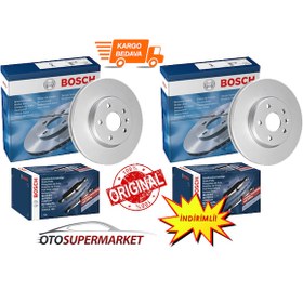 Resim Toyota Corolla Uyumlu/Auris Ön Arka Fren Disk Balata Set 2013-2018 Bosch 