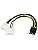 Resim PrimeX PX-4260 2xMolex to 8 PİN Ekran Kartı Güç Kablosu Çevirici, 4pin to 8pin Ekran Kartı Güç Kablosu, PCIe güç çevirici 