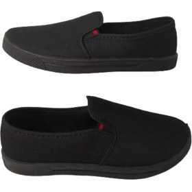 Resim Emek Unisex Siyah Keten Ayakkabı 