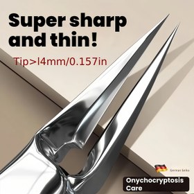 Resim 2 Adet Profesyonel Tırnak Makası Seti, Batık ve Kalın Ayak törpüler için Paslanmaz Çelik Gaga Penseleri ile Emery İstaka Dahil – Ultra Küt & Dayanlıklı Manicure Aletleri ,Ayakparmak, Şiddete Maruz Kaynağa Sertleştirici, Uzun saplı ayaktarma makyaj araç seti, Ekstra uzun kalay parça bölme aracı, Nail Bakım Armatürlüksetimi 