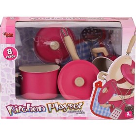 Resim 1818-6a Emaye Tencere 8 Parça -vardem Oyuncak 