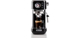 Resim Ariete Espresso Slim Metal 1381, Manometreli Kahve Makinesi, Kahve Tozu ve Ese Kapsülleri ile Uyumlu 