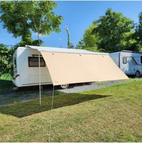 Resim 2K Karavan 440cm Karavan Tentesi Ön Uzatma Gölgelik Perde 