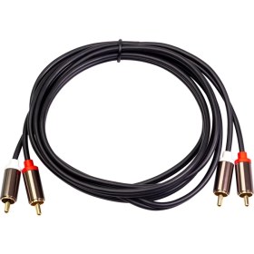 Resim Gorgeous 2rca 2 Rca Erkek Altın Kaplama Ses Kablosu Rca Ses Kablosu 1m Ev Sineması DVD Tv CD Amplifikatör Rezonans Kutusu (Yurt Dışından) 