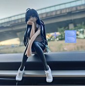 Resim Dodemert Home Siyah Anime Kimono PVC Heykel Torpido & Masa Süsü ( 13.8 x 8 cm ) 