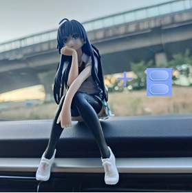 Resim Dodemert Home Siyah Anime Kimono PVC Heykel Torpido & Masa Süsü ( 13.8 x 8 cm ) 
