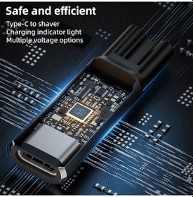 Resim Sones Philips İçin Tıraş Makinesi / Saç Kesme Makinesi Şarj Adaptörü Arayüz: Type-c - 5v Oval Gri 