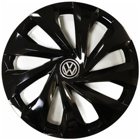 Resim Volkswagen Polo Uyumlu 14 Inç 4 Adet Piano Black Siyah Jant Kapağı Takımı 