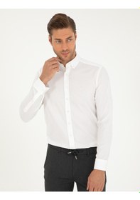 Resim Pierre Cardin Erkek Beyaz Gömlek Desenli 50295909-vr013 Beyaz 
