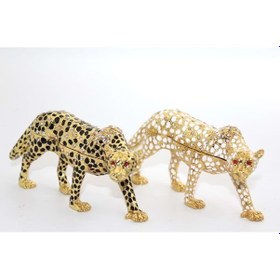Resim Himarry Taşlı Tekli Leopar Dekoratif Hediyelik 