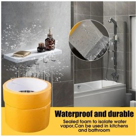 Resim Çift Taraflı Örgülü Kuvvetli Bant - Halı Kaydırmaz - Dekor Yapıştıran - Geniş Kullanım Alanı - 10 mt 