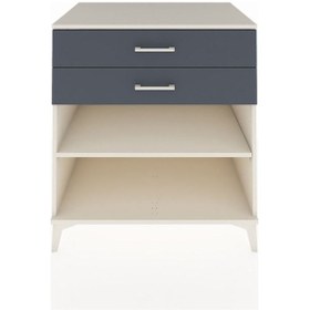 Resim Kronos Şifonyer Tek Raflı 2 Çekmeceli 88x59x96 Aytaşı-antrasit Aytası 