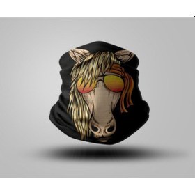 Resim Siyah Motosiklet Bandanas Siyah 