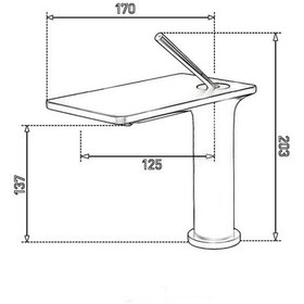 Resim Fontana FJ-5011 Lavabo Bataryası Krom 