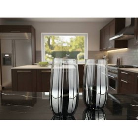 Resim Rova Tr Botanica Serisi 6 Kişilik Özel Tasarım Bardak Seti - Meşrubat Ve Su Bardağı Gümüş 