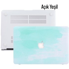 Resim Apple Uyumlu MacBook Air Kılıf 13 İnç Paint02 Eski Usb'li Model 2010-2017 A1369 A1466 İle AÇIK YEŞİL 