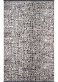 Resim Kaymaz Taban Yıkanabilir Modern Salon Mutfak Oturma Odası Çocuk Odası Halısı 5002 Antrasıt 