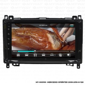 Resim Araç Multimedya Mercedes Sprinter Android 12 Carplay 4gb Ram + 64gb Hdd 2008-2016 Navigasyon Ekran Myw 