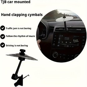 Resim 1 Adet, Araba Çarpışma Zili Hava Menfezi Davul Başlığı, Klipsli Montaj, Taşınabilir Müzik Aksesuarı, Araç Müzik Aksesuarları | Çok Fonksiyonlu Araç Davulu | Ayarlanabilir Tef Standı, Müzik Severler İçin Özel Karışık Renkli Mini Tef Kompakt Dayanıklı Tasarım, Tüm Araçlara Uygun 