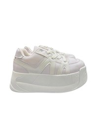 Resim Aybaak 5007 Yüksek Dolgu Topuk Kadın Ayakkabı Sneaker Beyaz 