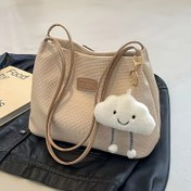 Resim Premium Tote Çanta, Şık Omuz Çantası, Çok Yönlü Günlük El Çantası, Geniş Kapasiteli Kadın Tote 