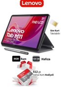 Resim LENOVO 8-128 gb Simkartlı Tablet Donkunmatik 11inc FullHD IPS Ekran-512gb Hafıza Kartı Hediyeli 