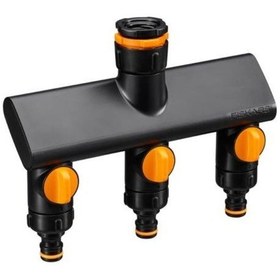 Resim Fiskars 1070578 Üç Yollu Musluk Bağlantı Aparatı 21mm/26,5mm/33,3mm 26.5 x 33.3 MM 