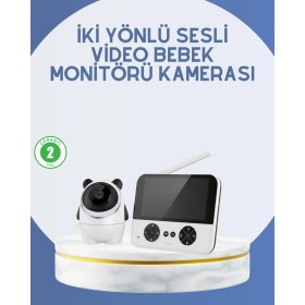 Resim Shopwave Kablosuz Bebek Monitörü 720P Görüntü ve Geniş Ekran 