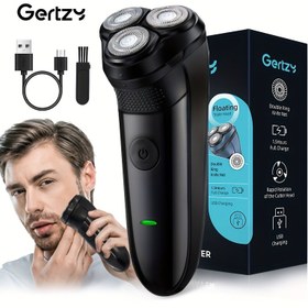 Resim Profesyonel erkek elektrikli tıraş makinesi, yüz şekillendirme ve temizleme için uygun, her tıraşlama işlemi pürüzsüz ve rahat, USB şarjlı, ideal tatil hediyesi, Babalar Günü Hediyesi 