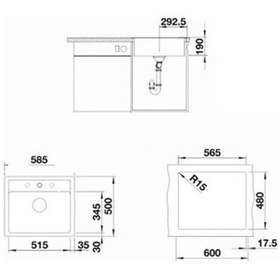 Resim Blanco Legra 6 Beyaz Granit Evye 523334 B523334 