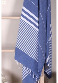 Resim Çizgili %100 Pamuk Soft Peştemal Banyo Plaj Havlusu 100x180 Cm 001 