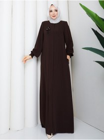 Resim moda asmila Özel Günler İçin Terletmez Ferace Broş Hediyeli 