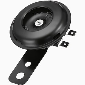Resim 12V Motosiklet Korna - 105dB Yüksek Sesli Elektrikli Scooter ve Bisiklet Korna, Dayanıklı Demir ve Bakır, Tüm 12V Bisikletler, Pedal Scooters, ATV'ler için Uygun - Siyah Montaj Braketi ile, Scooter Aksesuarları, Pil Olmadan 