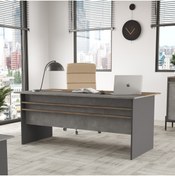 Resim L'occi Concept Darian A Ofis Masası 180cm*90cm Kahve-beton-antrasit Dr1-cga 