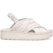 Resim Mammamia D25ys-2585 Kadın Hakiki Deri Düz Sandalet Kemik Kemik 